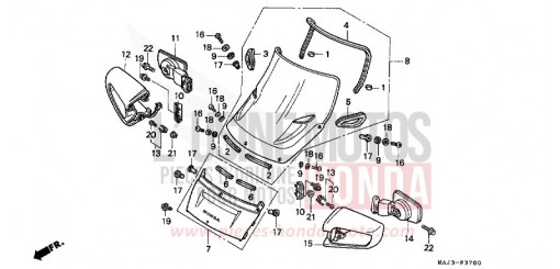WIND SCREEN ST1100T de 1996